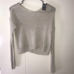 Brand new beige sweater, tags still on, knit